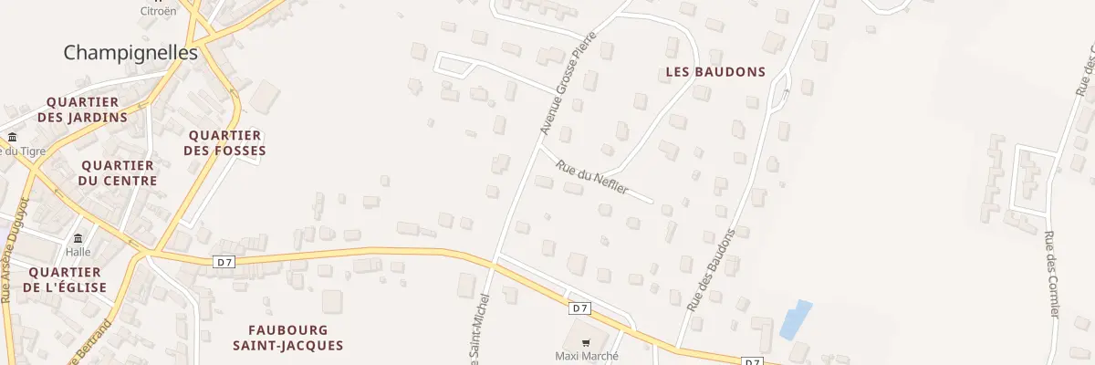 Plan du 3 Av Grosse Pierre à Champignelles