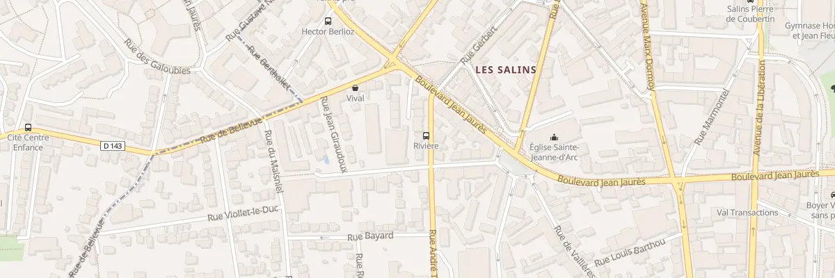 Plan du 10 Rue André Theuriet à Clermont-Ferrand