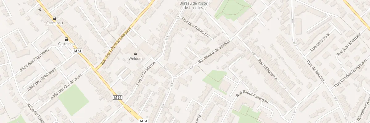 Plan du 34B Bd de Verdun à Linselles