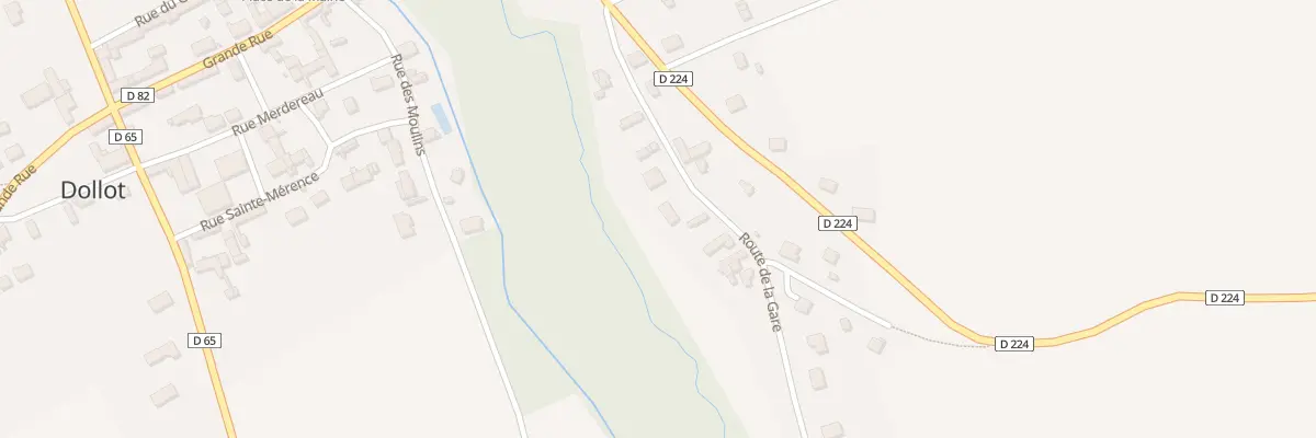 Plan du 10 Rte de la Gare à Dollot