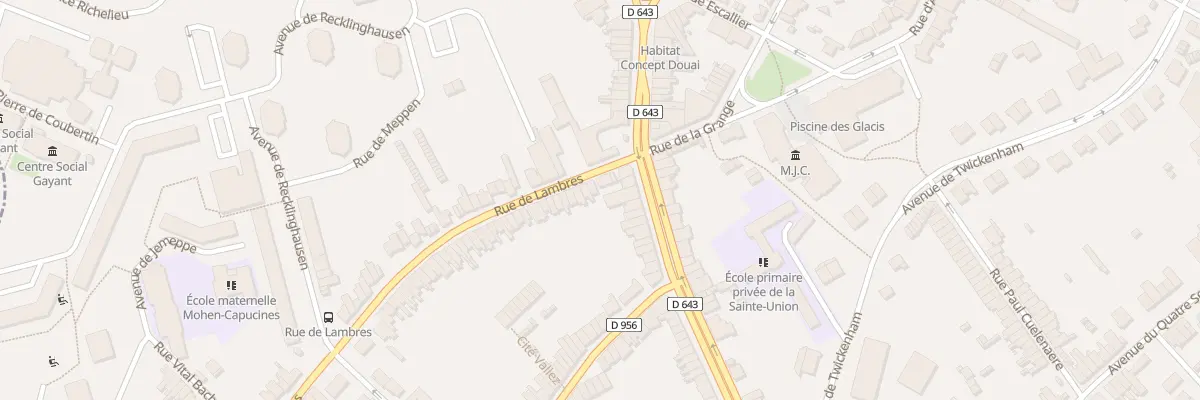 Plan du 35 Rue de Lambres à Douai