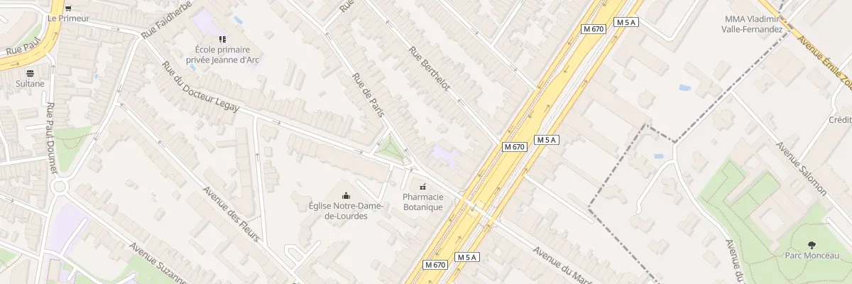 Plan du 97 Rue de Paris à La Madeleine