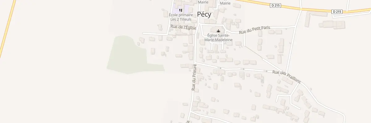Plan du 16 Rue du Prieure à Pécy