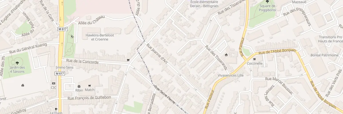 Plan du 52 Rue Jeanne d’Arc à Marcq-en-Barœul