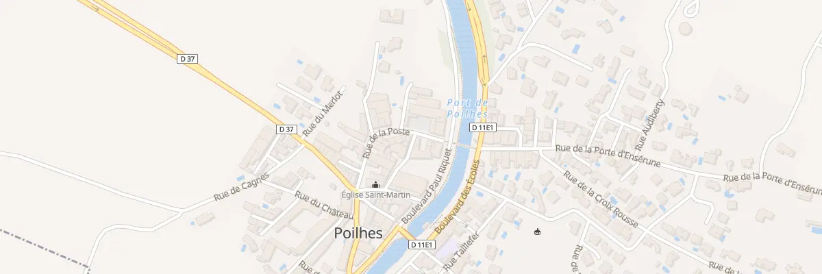 Plan du 2 Rue du Presbytere à Poilhes