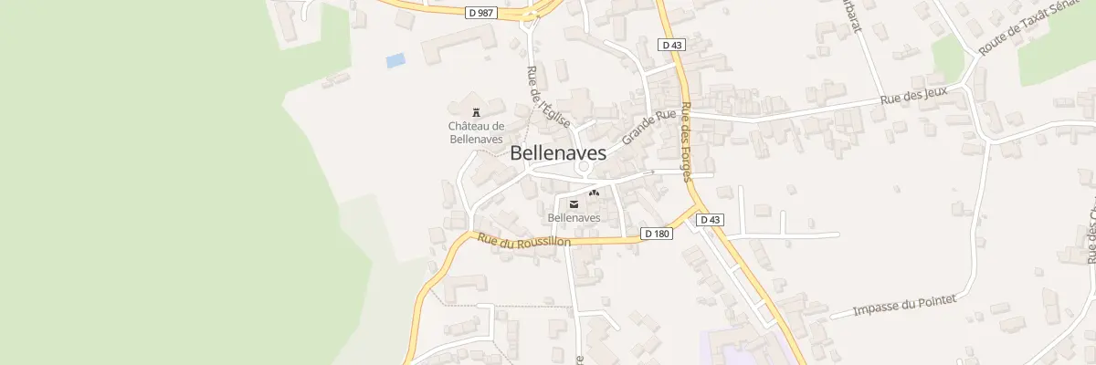 Plan du 8 Pl de la Mairie à Bellenaves