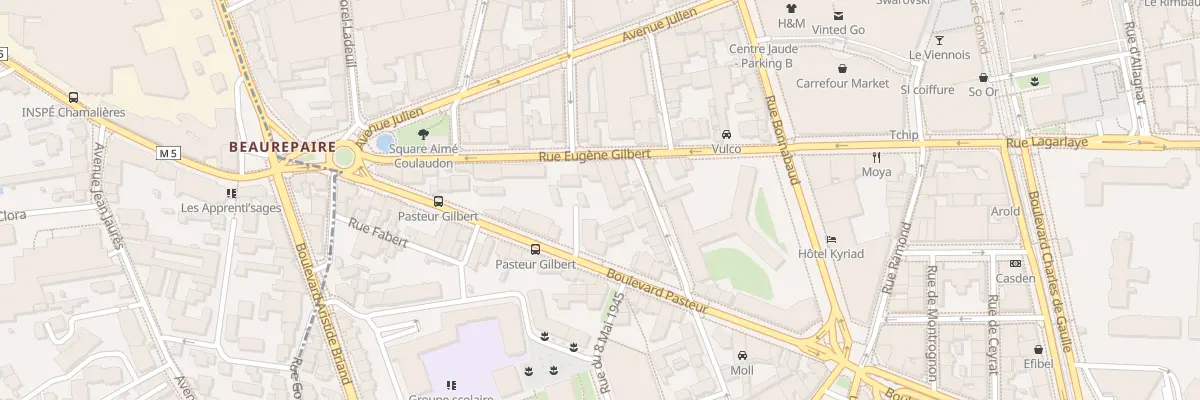 Plan du 29 Rue Eugène Gilbert à Clermont-Ferrand