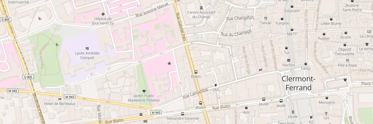 Plan du 11B Rue Gabriel Péri à Clermont-Ferrand