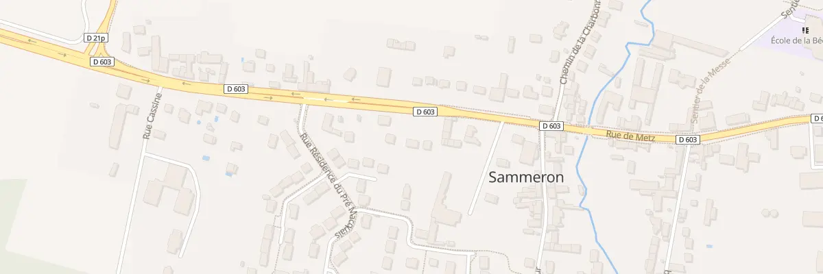 Plan du 85 Rue de Metz à Sammeron