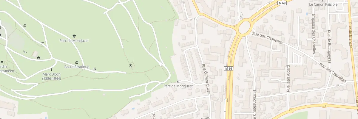 Plan du 22 Rue nouvelle de Montjuzet à Clermont-Ferrand