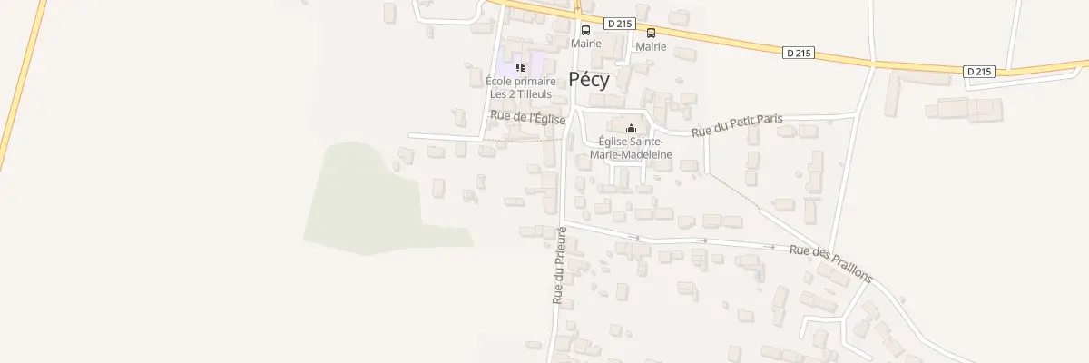 Plan du 10 Rue du Prieure à Pécy
