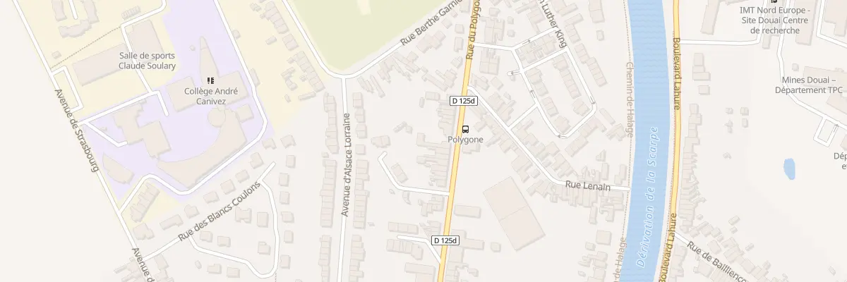 Plan du 699 Rue du Polygone à Douai