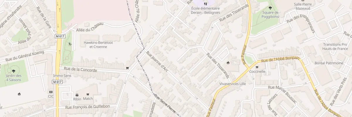 Plan du 54 Rue Jeanne d’Arc à Marcq-en-Barœul