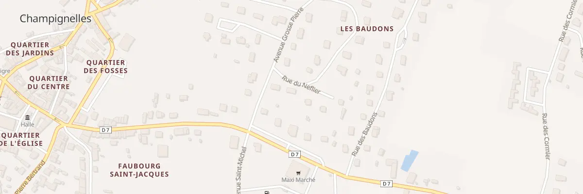 Plan du 3 Rue du Néflier à Champignelles