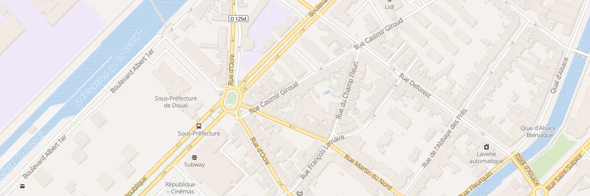 Plan du 68 Rue Giroud à Douai