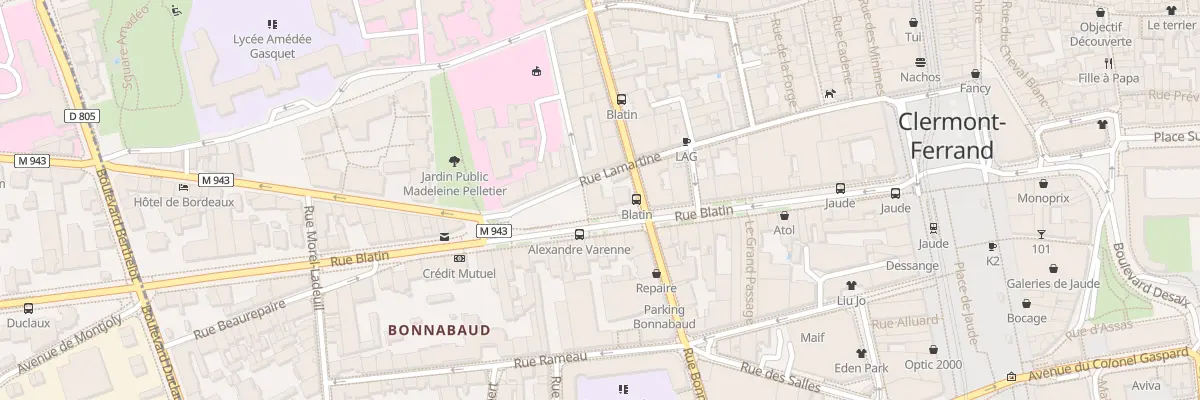 Plan du 32 Rue Blatin à Clermont-Ferrand
