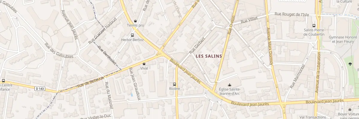 Plan du 74 Bd Jean Jaurès à Clermont-Ferrand