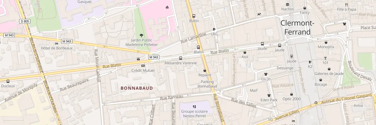 Plan du 39 Rue Blatin à Clermont-Ferrand