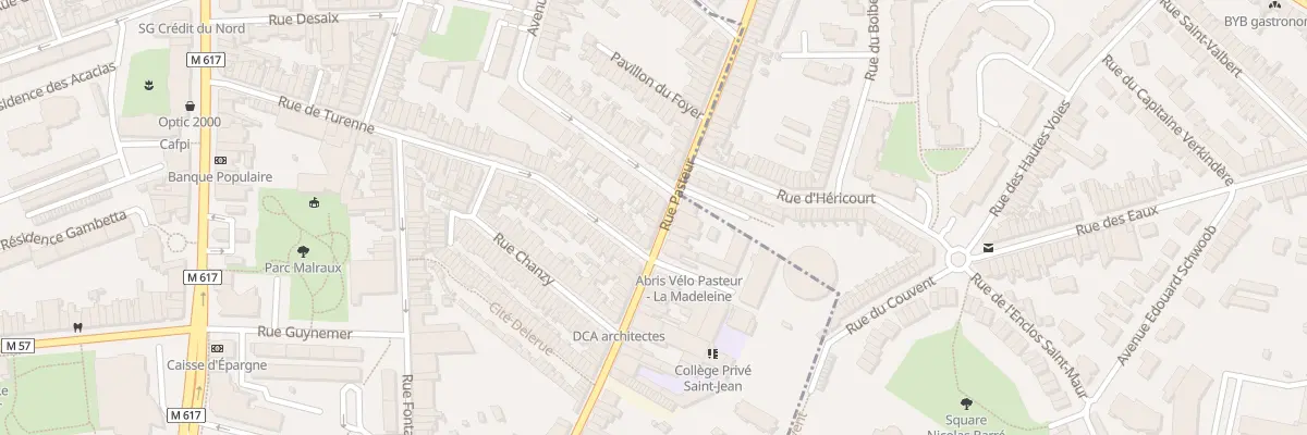 Plan du 91 Rue Pasteur à La Madeleine