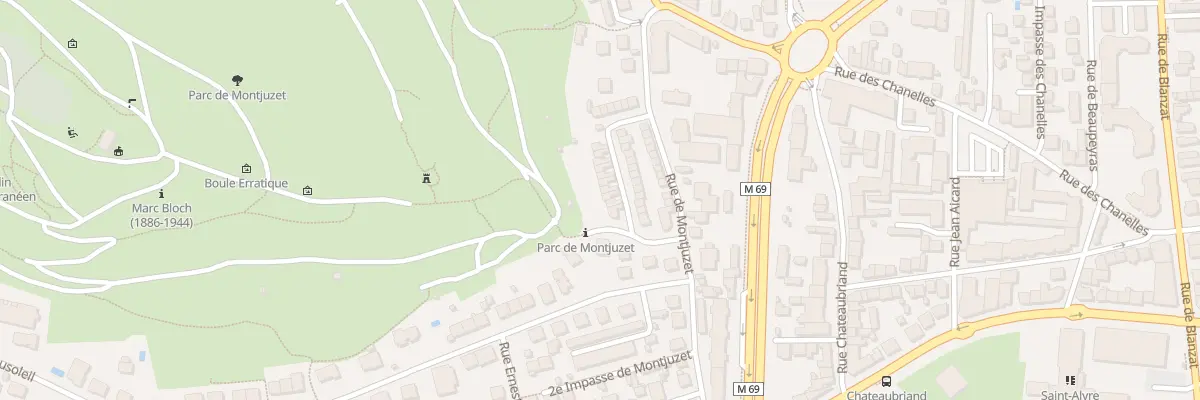 Plan du 16 Rue nouvelle de Montjuzet à Clermont-Ferrand