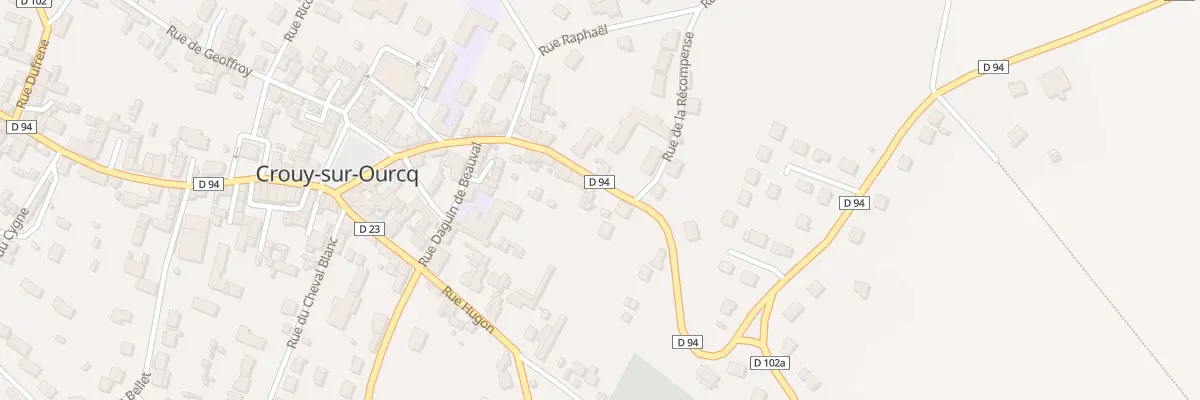 Plan du 20 Rue Montanglos à Crouy-sur-Ourcq