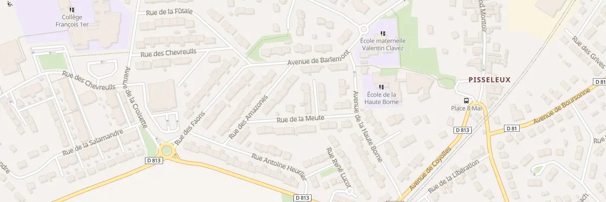 Plan du 3 Rpt des Biches à Villers-Cotterêts