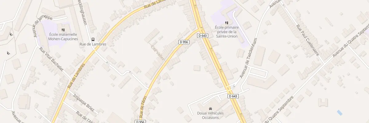 Plan du 73 Rue de Férin à Douai