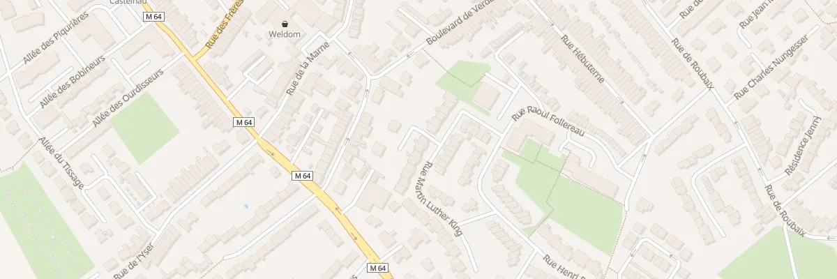 Plan du 16 Rue Martin Luther King à Linselles