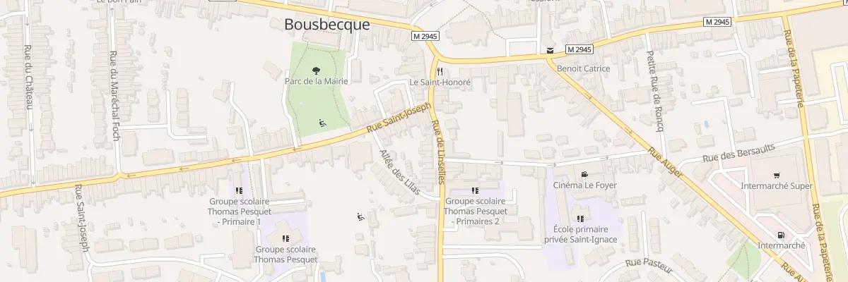 Plan du 10 Rue de Linselles à Bousbecque