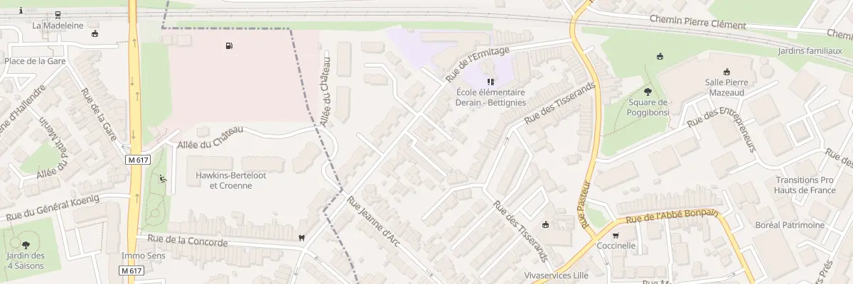 Plan du 85 Rue de l’Ermitage à Marcq-en-Barœul