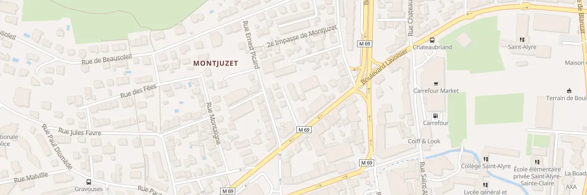 Plan du 76 Bd Lavoisier à Clermont-Ferrand