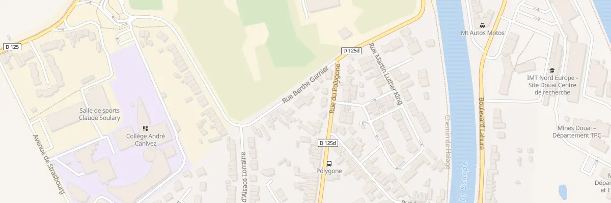 Plan du 787 Rue du Polygone à Douai