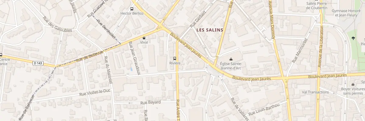 Plan du 5 Rue André Theuriet à Clermont-Ferrand