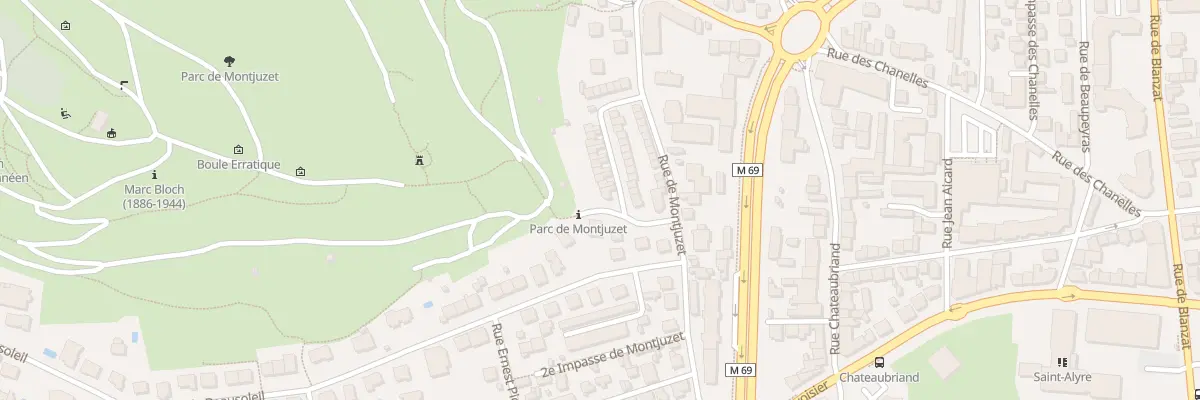 Plan du 14 Rue nouvelle de Montjuzet à Clermont-Ferrand