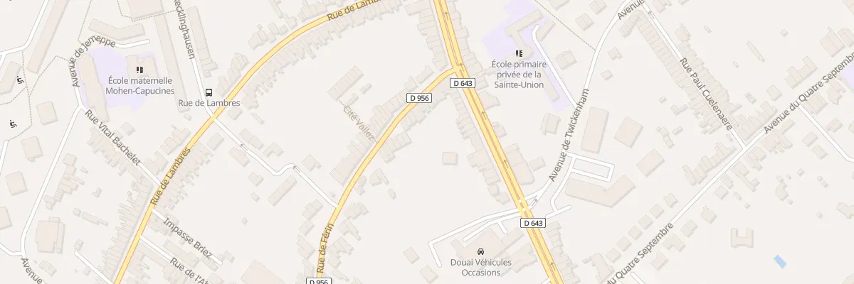 Plan du 63 Rue de Férin à Douai