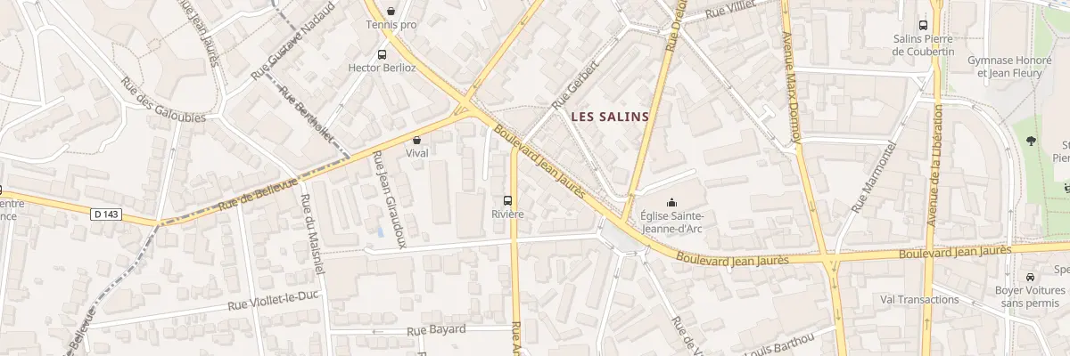 Plan du 77 Bd Jean Jaurès à Clermont-Ferrand