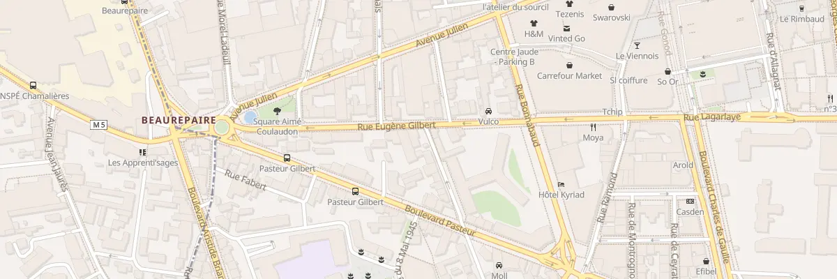 Plan du 25 Rue Eugène Gilbert à Clermont-Ferrand