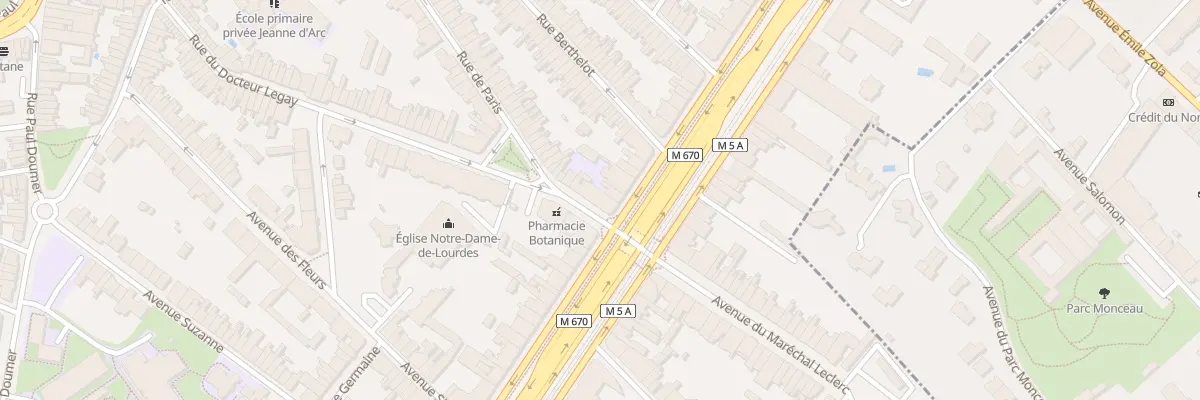 Plan du 79 Rue du Docteur Legay à La Madeleine