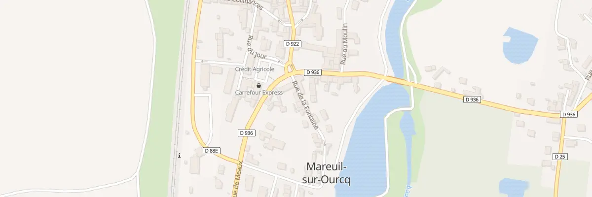 Plan du 2 Rue de la Fontaine à Mareuil-sur-Ourcq