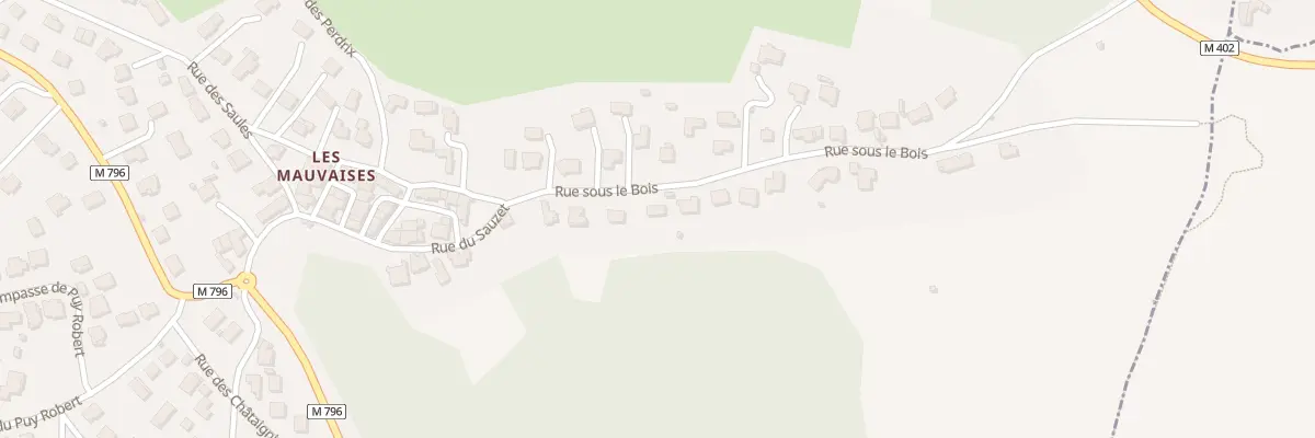 Plan du 90 Rue Sous le Bois à Blanzat