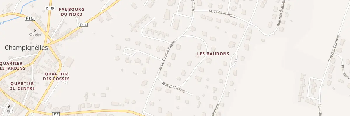 Plan du 9 Av Grosse Pierre à Champignelles