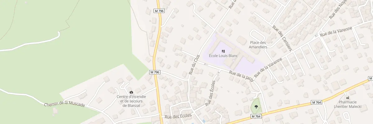 Plan du 193 Rue du Clos à Blanzat