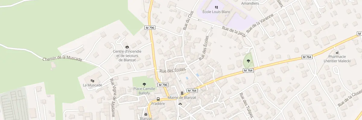 Plan du 33 Pl Derrière La Ville à Blanzat