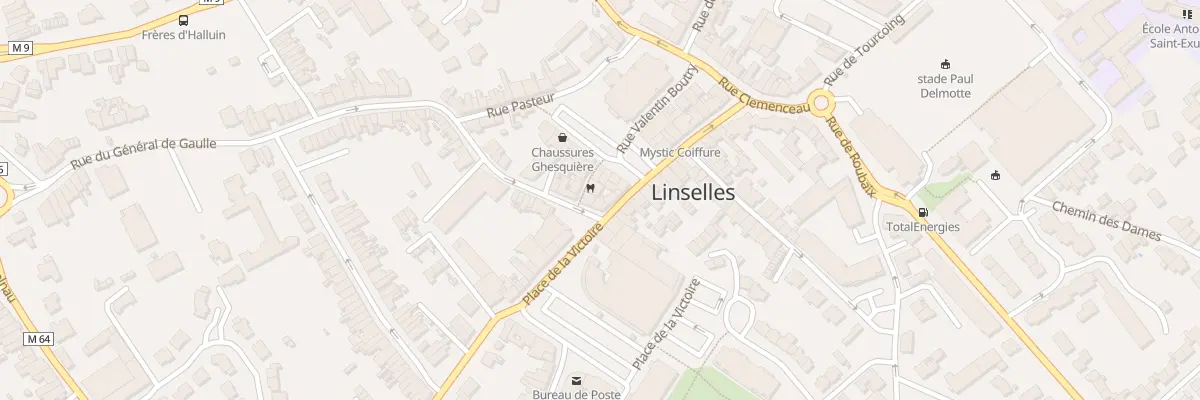 Plan du 2 Rue du Général De Gaulle à Linselles