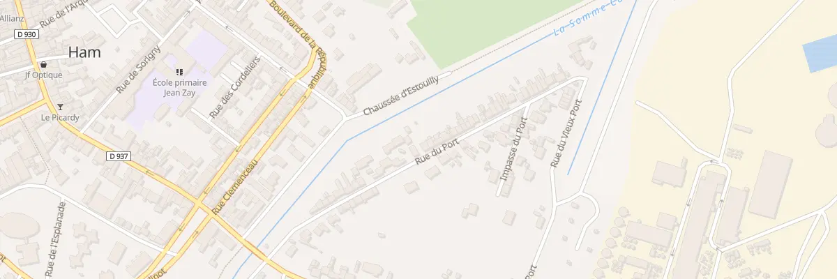Plan du 31 Rue du Port à Ham