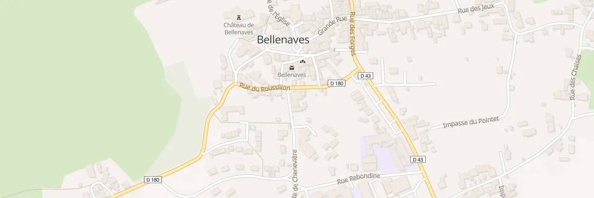 Plan du 1 Rte de Chenevière à Bellenaves