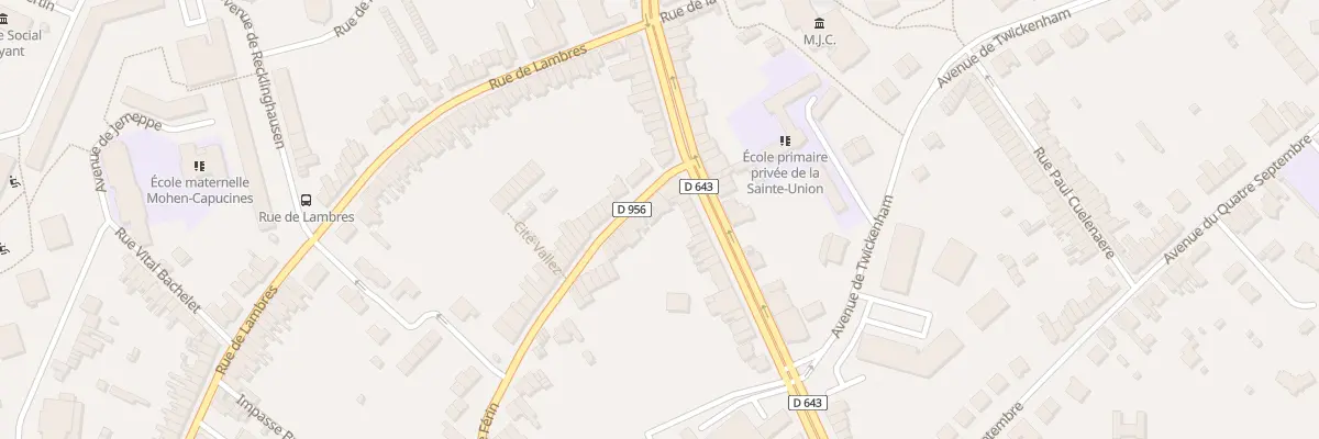 Plan du 33 Rue de Férin à Douai