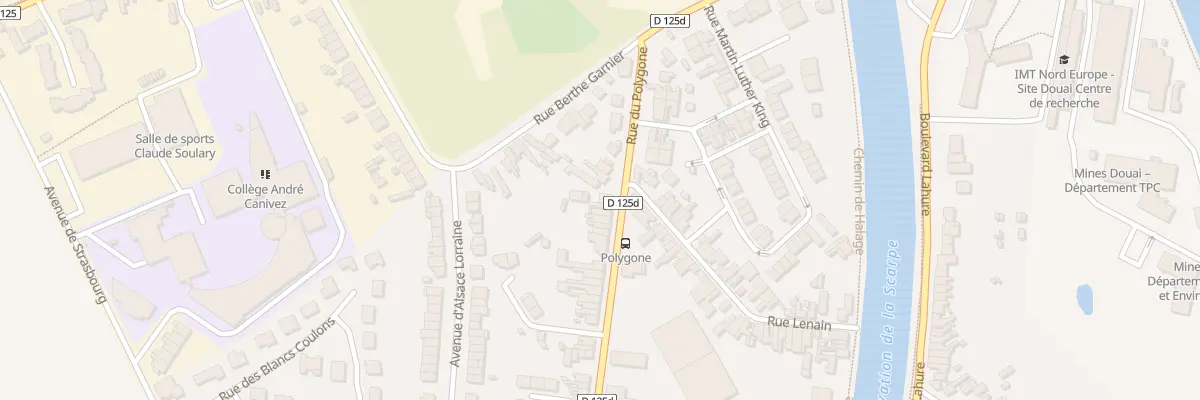 Plan du 755 Rue du Polygone à Douai