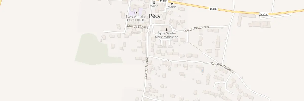 Plan du 1 Rue des Praillons à Pécy
