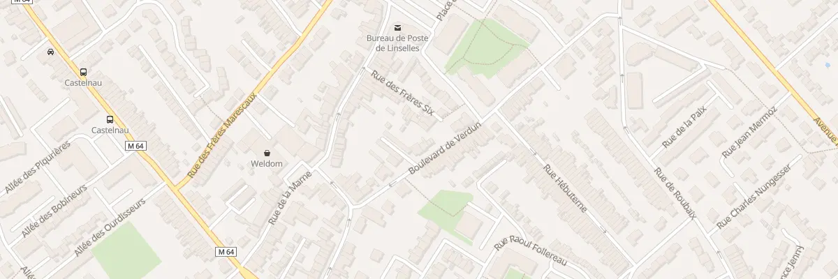 Plan du 28 Bd de Verdun à Linselles